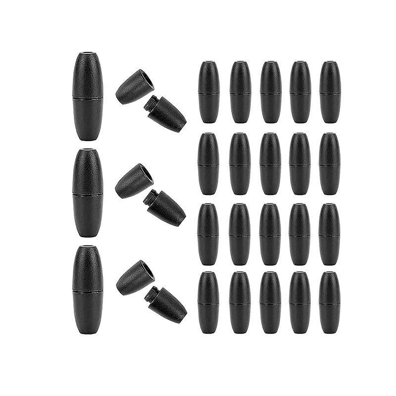 Black Plastic Breakaway Clasps for Lanyards and Bead Necklaces - Pack of 10