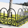 Black Plastic Garden Border Fence, 12 Panels - Decorative Hedge Edging - view 5