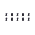 Black Plastic Quick Release Buckles for Bags and Straps, 20 mm - Pack of 10