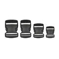 Black Plastic Quick Release Buckles for Bags and Straps, 20 mm - Pack of 10 - view 3