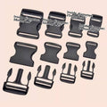 Black Plastic Quick Release Buckles for Bags and Straps, 20 mm - Pack of 10 - view 5