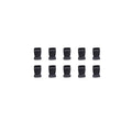 Black Plastic Quick Release Buckles for Bags and Straps, 25 mm - Pack of 10