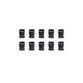 Black Plastic Quick Release Buckles for Bags and Straps, 32 mm - Pack of 10