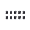 Black Plastic Quick Release Buckles for Bags and Straps, 38 mm - Pack of 10