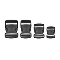 Black Plastic Quick Release Buckles for Bags and Straps, 38 mm - Pack of 10 - view 3