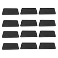 Black Plastic Utility Trays Set of 12 Ribbed Drip Mat Organiser - view 2
