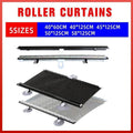 Black PVC Window Roller Blind with Suction Cups - 40 x 125 cm - view 2