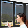 Black PVC Window Roller Blind with Suction Cups - 40 x 125 cm - view 6