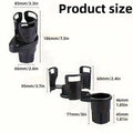Black Rotatable Car Cup Holder, 360 Degree Adjustable Drink Holder - view 3