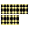 Black Round Sticker Dots Adhesive Labels - 13mm, 132 Dots, 5 Sheets