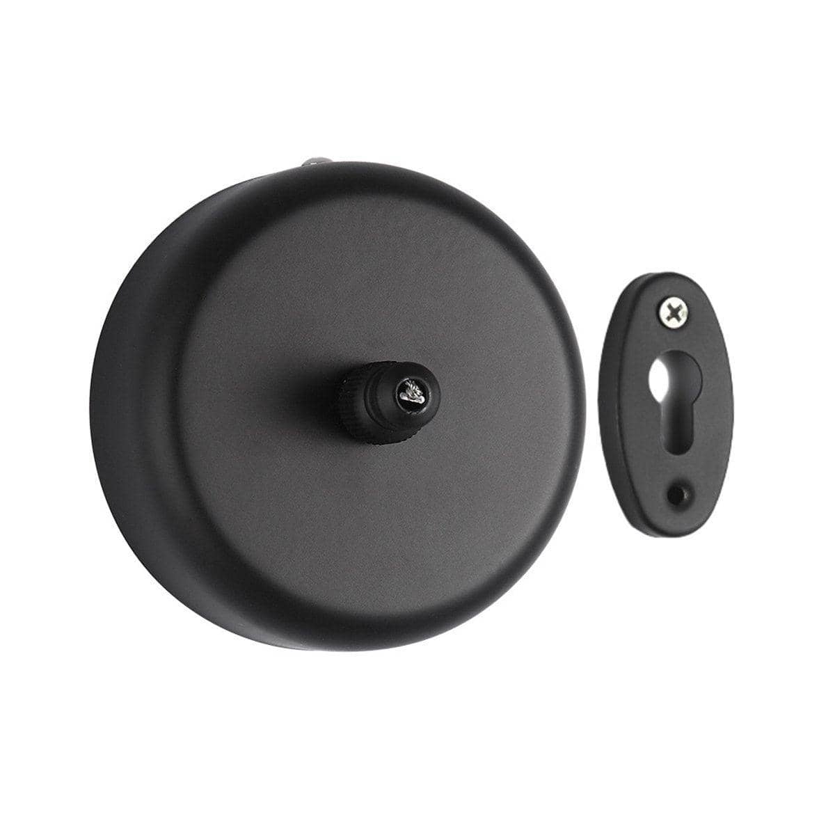 Black Round Wall Mounted Retractable Clothesline for Bathroom, Balcony and Hotel Use - view 2
