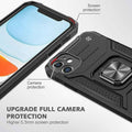 Black Shockproof Rugged Case with Ring Stand for iPhone 11 Pro - view 3