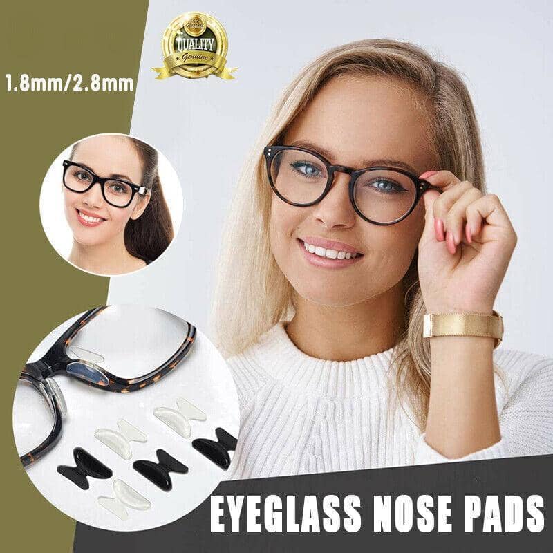 Black Silicone Stick-On Nose Pads for Glasses and Sunglasses - 1.8 mm, 6 Pairs - view 2