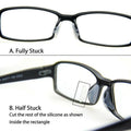 Black Silicone Stick-On Nose Pads for Glasses and Sunglasses - 1.8 mm, 6 Pairs - view 4