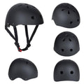 Black Skate and Bike Helmet with Adjustable Fit - Medium (Head 55-57 cm)