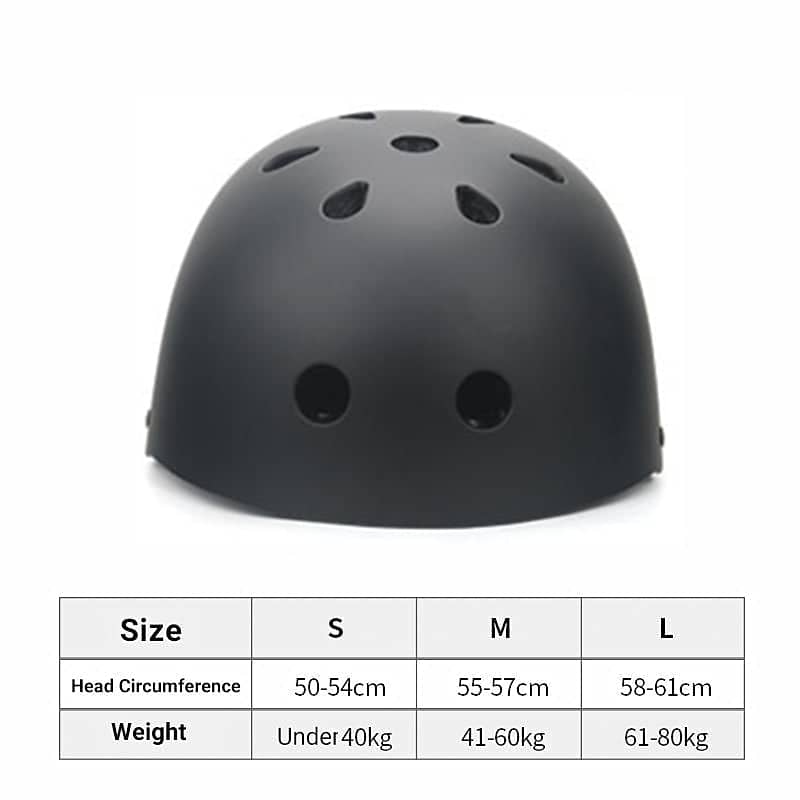 Black Skate and Bike Helmet with Adjustable Fit - Medium (Head 55-57 cm) - view 3