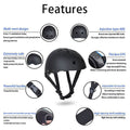 Black Skate and Bike Helmet with Adjustable Fit - Small (Head 50-54 cm) - view 4