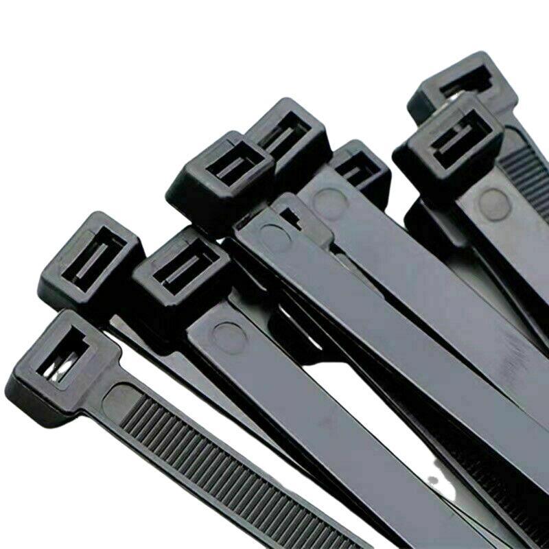 Black UV Stabilised Nylon Cable Ties - 2.5 x 200mm, Pack of 100 - view 3