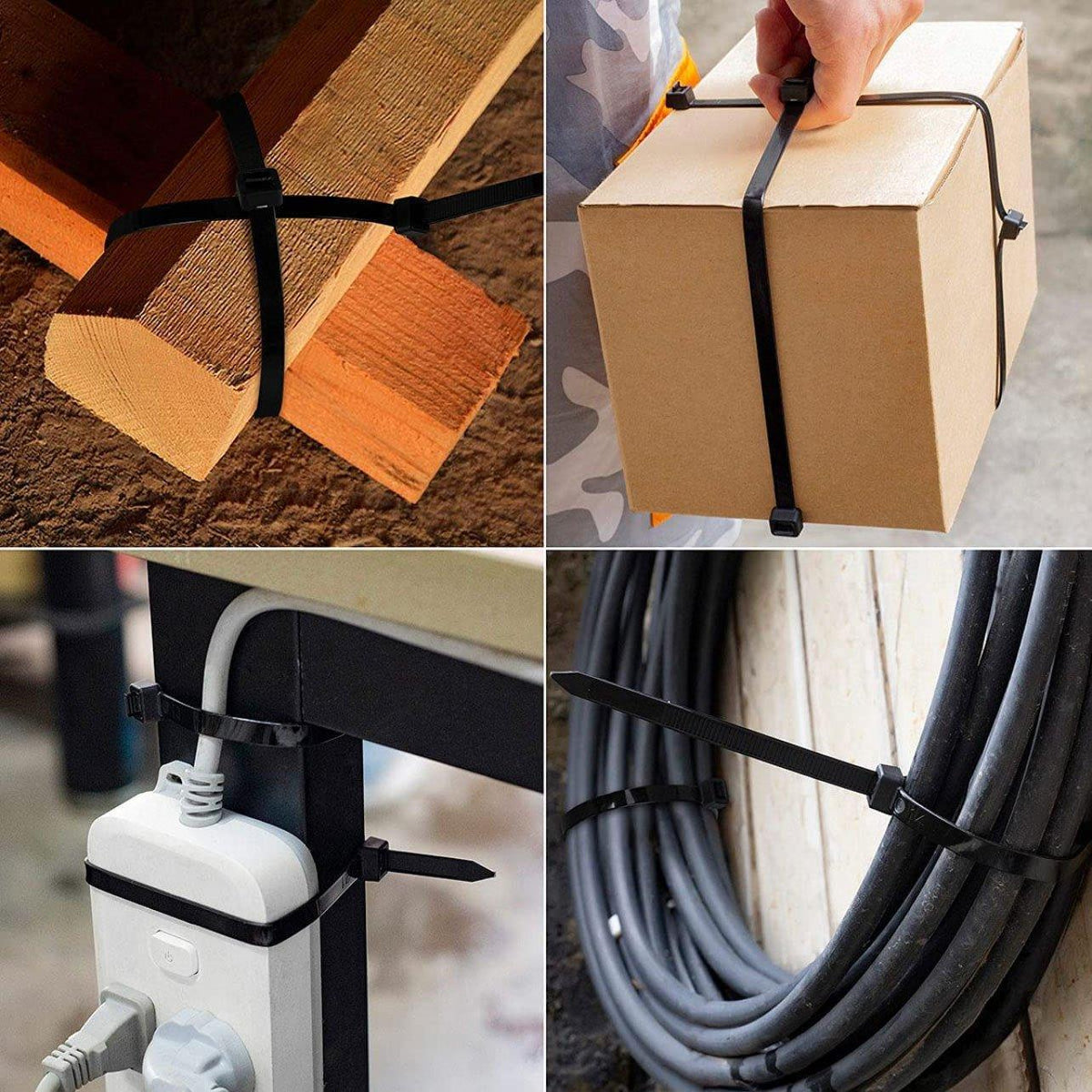 Black UV Stabilised Nylon Cable Ties - 3.5 x 100mm, Pack of 500 - view 6