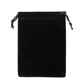 Black Velvet Drawstring Pouches - 20 x 30 cm - view 3