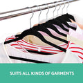 Black Velvet Flocked Non Slip Hangers, Pack of 50, 44.5 cm Slim Closet Clothes Rack - view 5