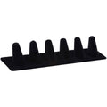 Black Velvet Ring Holder Display Stand with 6 Slots for Jewellery - view 2