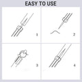 Blackhead Remover Tool Kit Stainless Steel - Pack of 2 Blackhead Needles, Long and Short - view 5