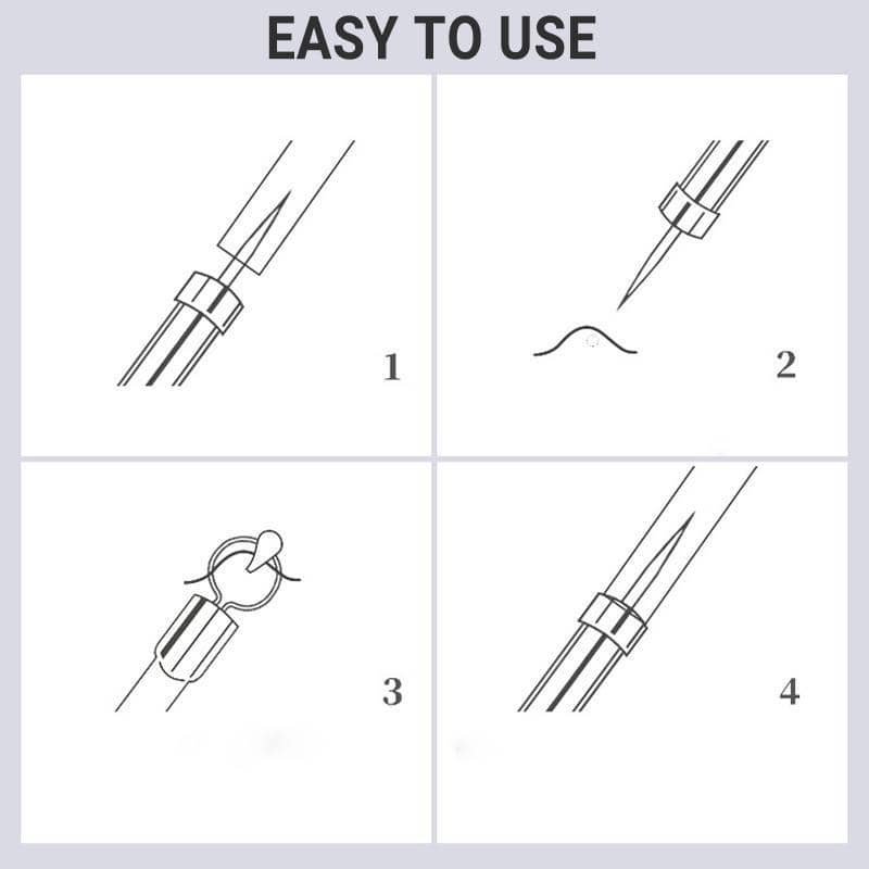 Blackhead Remover Tool Kit Stainless Steel - Pack of 2 Blackhead Needles, Long and Short - view 5