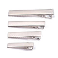 Blank Alligator Hair Clips, Silver Metal, Pack of 10 - 3.2 cm - view 3