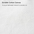 Blank Canvas Tote Bags, Pack of 10 - White, 33 x 27 cm - view 4