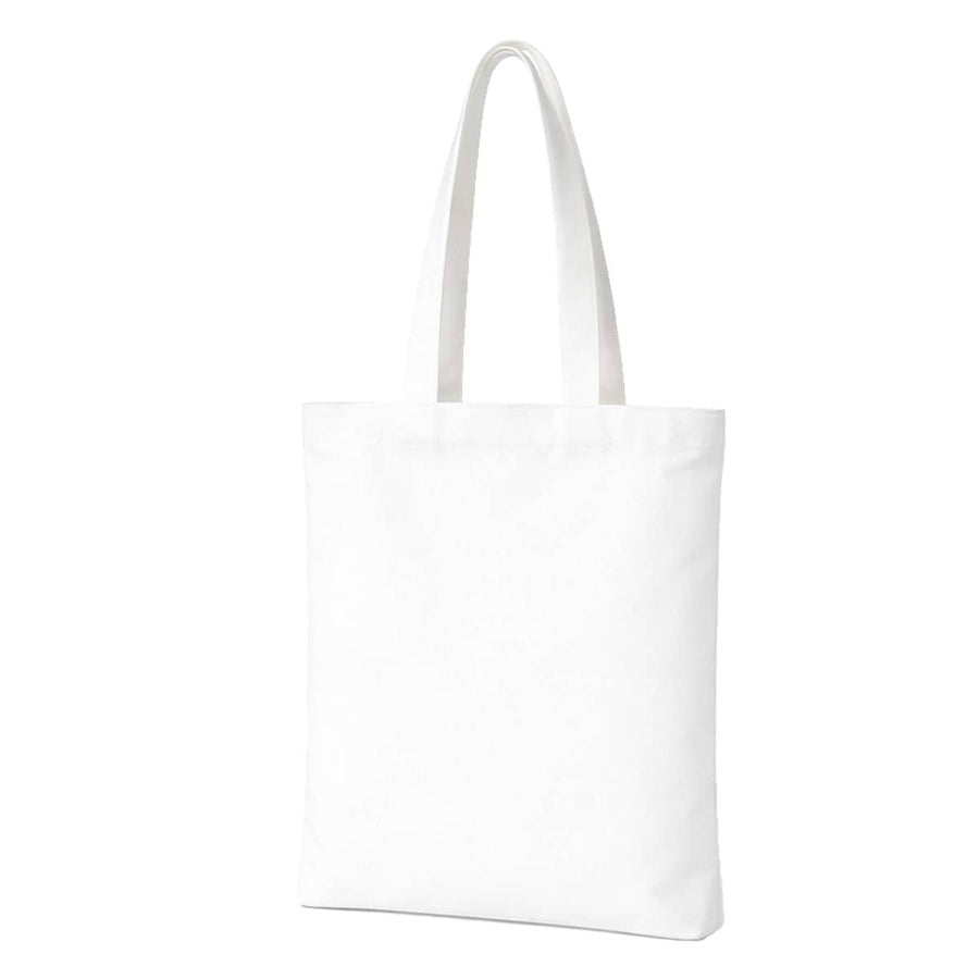 Blank Canvas Tote Bags, Pack of 10 - White, 38 x 34 cm
