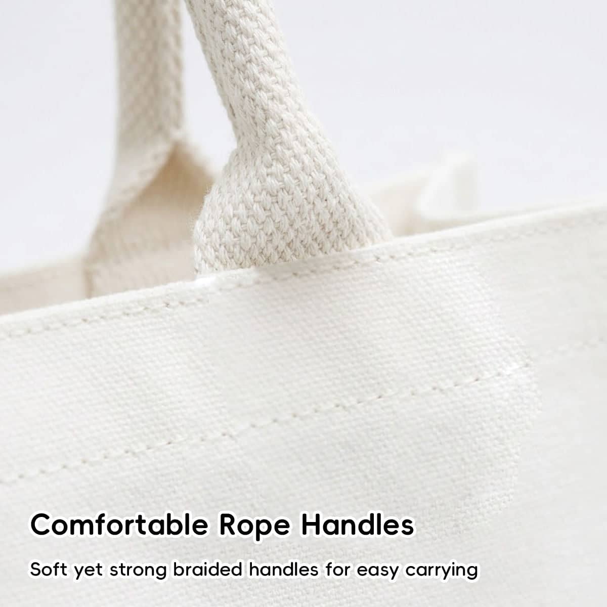 Blank Canvas Tote Bags, Pack of 2 - 36 x 16 x 32 cm - view 5