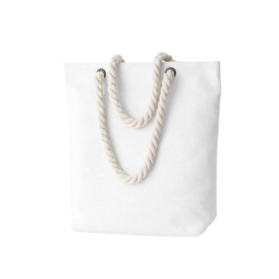 Blank Canvas Tote Bags with Rope Handles, Pack of 3 - 32 x 8 x 36 cm
