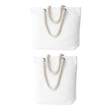Blank Canvas Tote Bags with Rope Handles, Pack of 3 - 32 x 8 x 36 cm - view 3