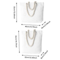 Blank Canvas Tote Bags with Rope Handles, Pack of 3 - 32 x 8 x 36 cm - view 4