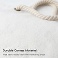 Blank Canvas Tote Bags with Rope Handles, Pack of 3 - 32 x 8 x 36 cm - view 5
