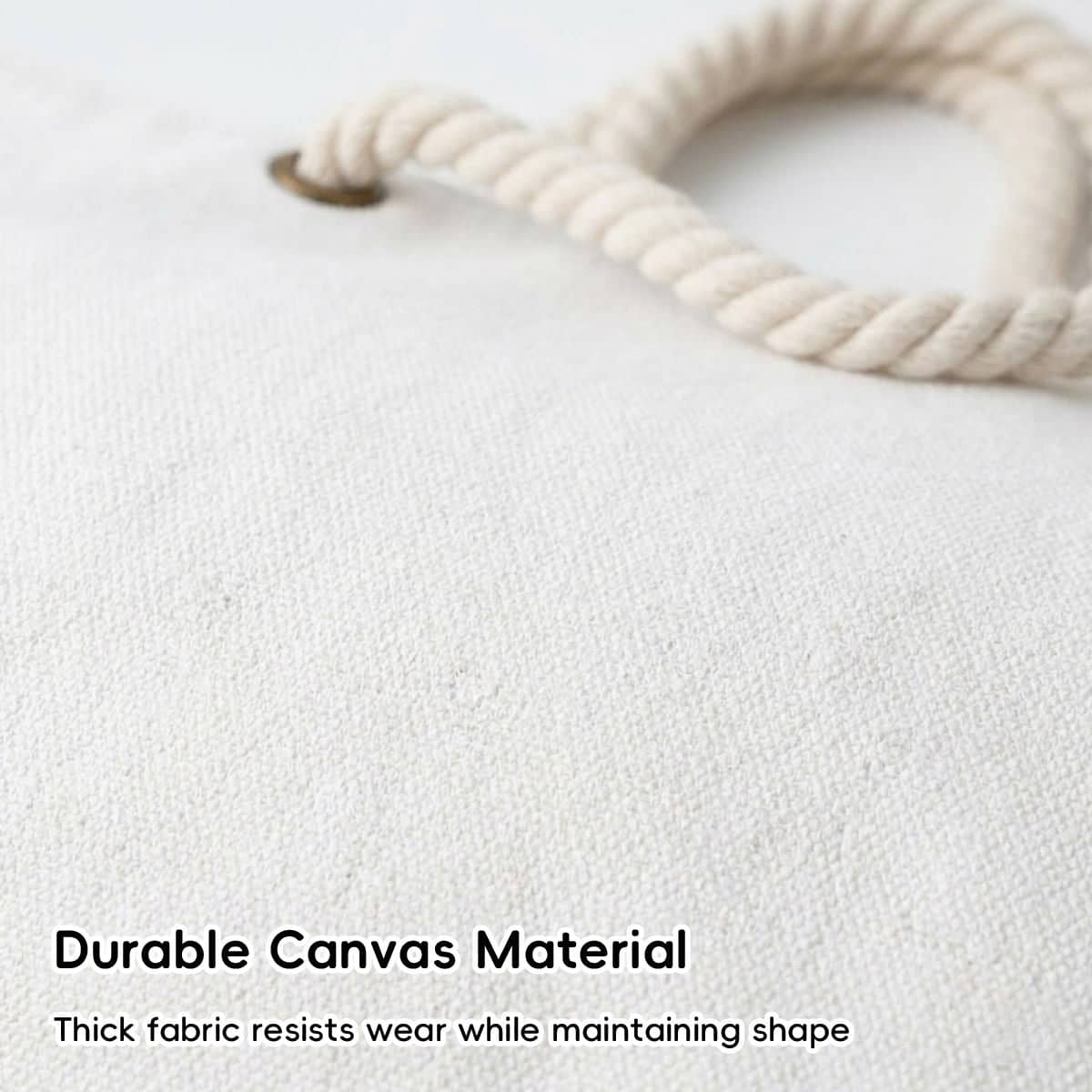 Blank Canvas Tote Bags with Rope Handles, Pack of 3 - 32 x 8 x 36 cm - view 5