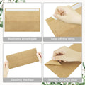 Blank Kraft Paper Self-Adhesive Business Envelopes, Peel and Seal, Pack of 100, 24.1 x 10.5 cm - view 4