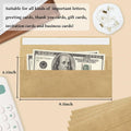 Blank Kraft Paper Self-Adhesive Business Envelopes, Peel and Seal, Pack of 100, 24.1 x 10.5 cm - view 5