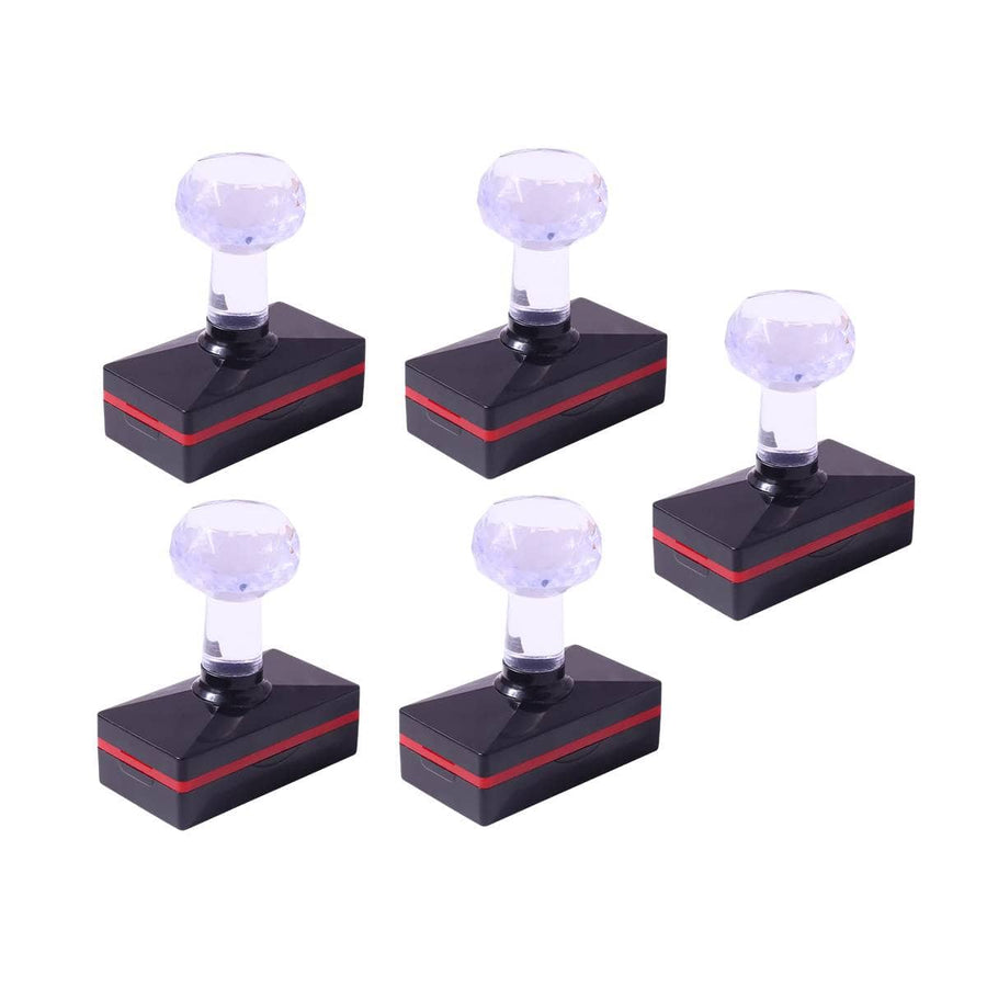 Blank Photosensitive Stamps with Crystal Handle, Pack of 5 - Rectangle 45 x 65 mm