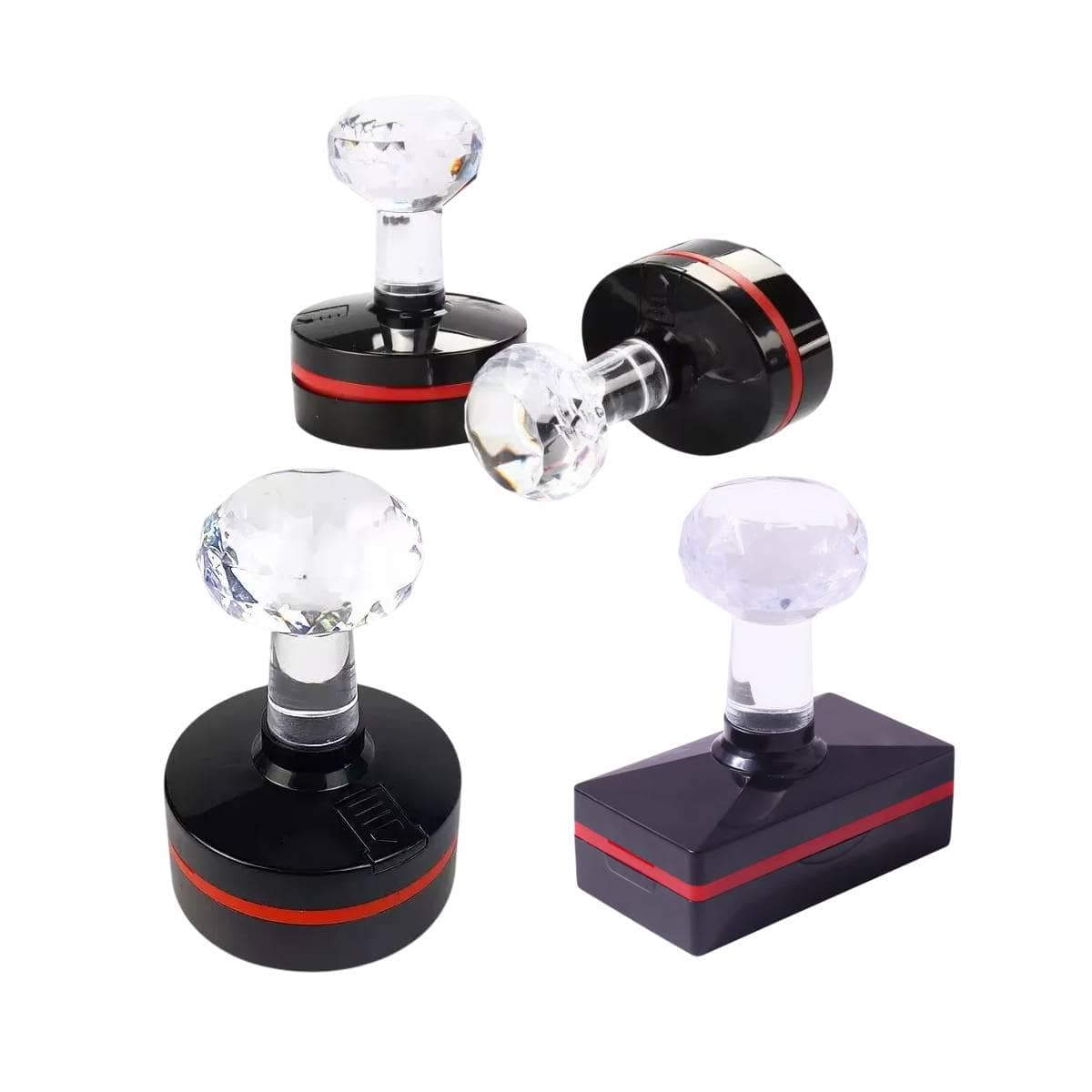 Blank Photosensitive Stamps with Crystal Handle, Pack of 5 - Rectangle 45 x 65 mm - view 3