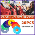 Blank Round Clothing Rack Size Dividers, Pack of 20