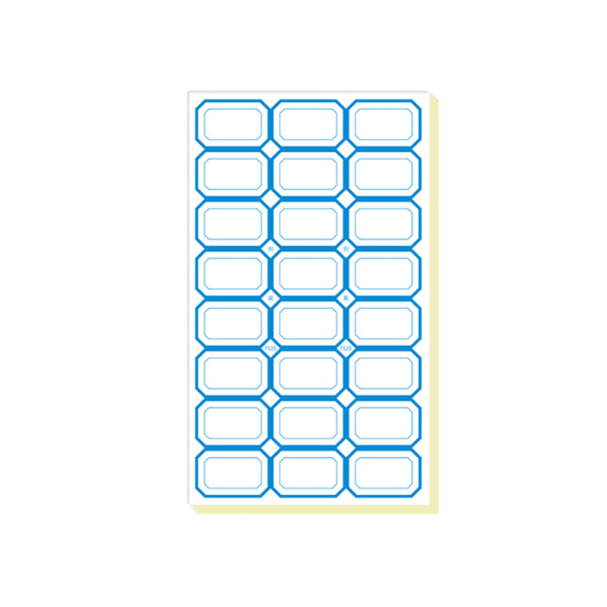 Blank Self-Adhesive Price Labels - Blue Border, 3.8 x 2.4 cm, 100 Pack