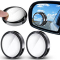 Blind Spot Convex Mirrors, 360 Degree Adjustable - Pack of 2, Black - view 3