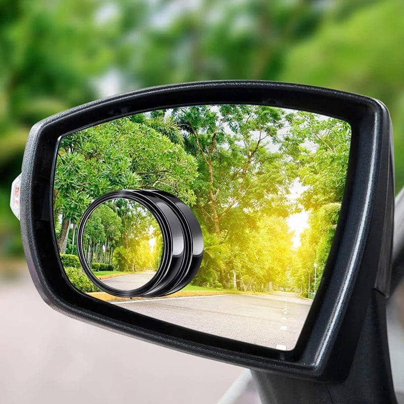 Blind Spot Convex Mirrors, 360 Degree Adjustable - Pack of 2, Black - view 5