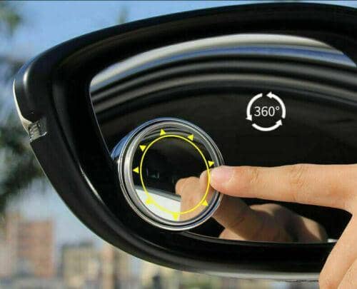 Blind Spot Mirrors 360 Degree Adjustable Wide Angle Convex - Silver, Pack of 2 - view 4