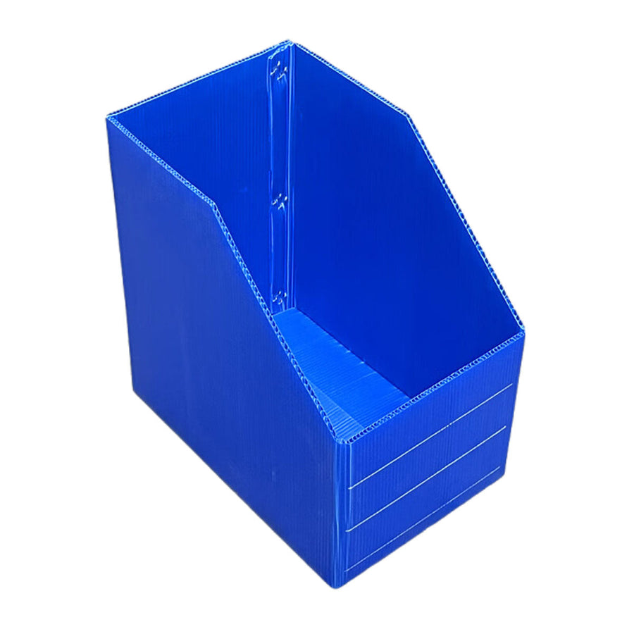 Blue Corrugated Plastic Storage Bin - 30 x 20 x 30cm