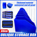 Blue Corrugated Plastic Storage Bin - 30 x 20 x 30cm - view 2