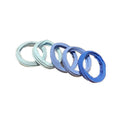Blue Gradient Elastic Hair Bands for Girls - 5 Pack