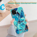 Blue Marble Shockproof Silicone Phone Case - For iPhone 14 - view 2